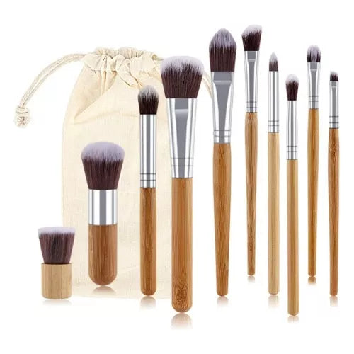Brochas Maquillaje De Bambu