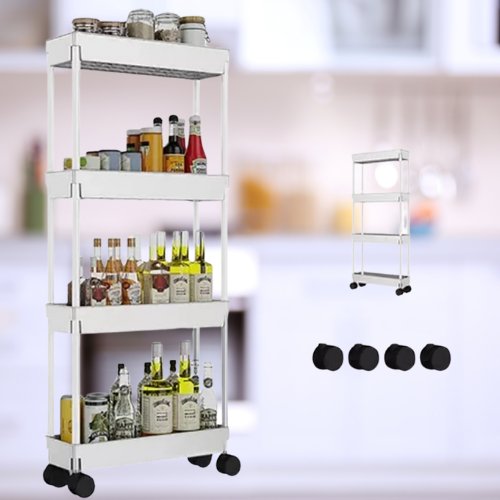 Carrito Organizador 4 Niveles | Ruedas y Almacenamiento avanzana