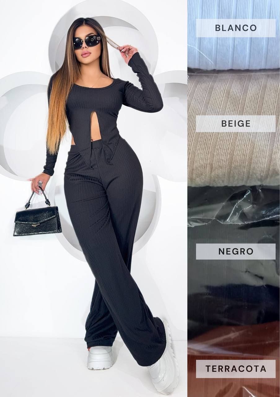 Conjunto Blusa Pantalon Set Ibiza Manga
