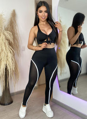 Conjunto Leggis Rayas
