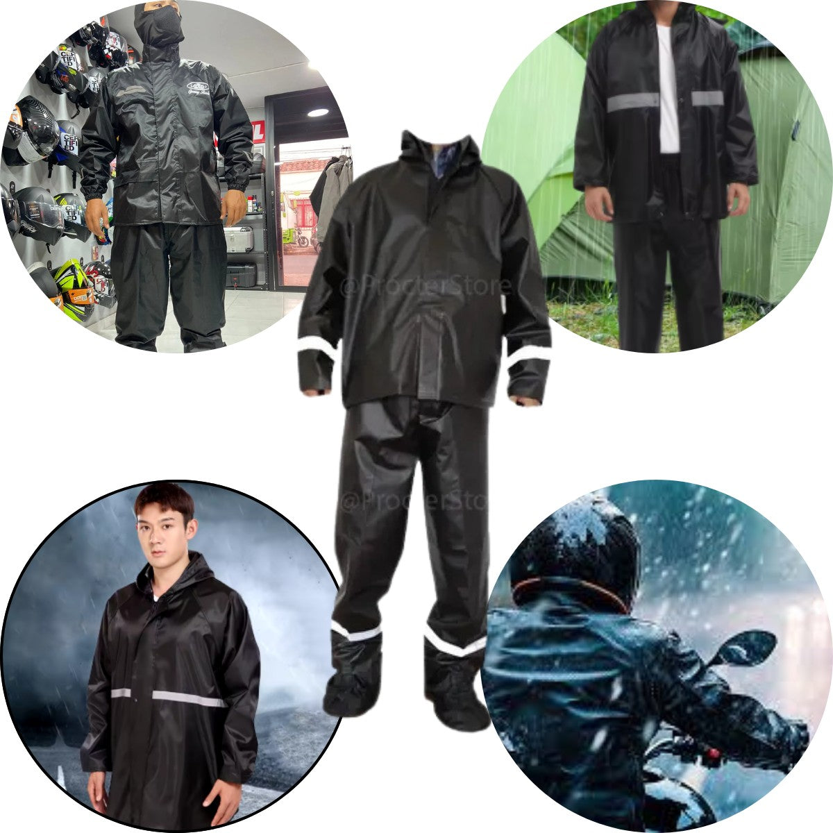 Impermeable Completo Lluvia Moto Bici