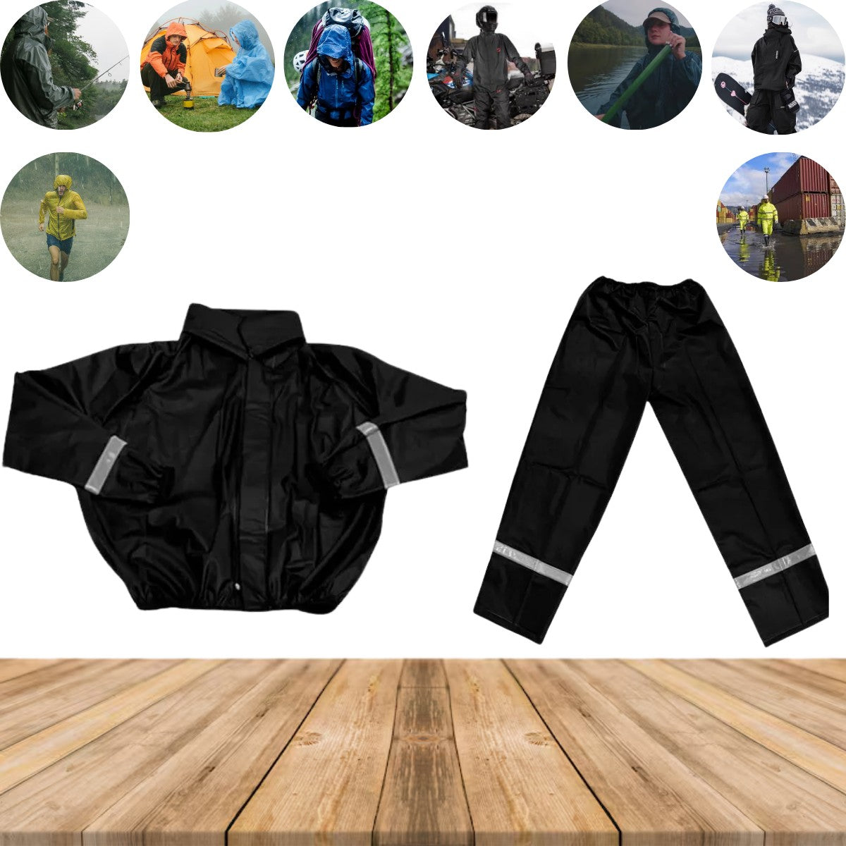 Impermeable Completo Lluvia Moto Bici