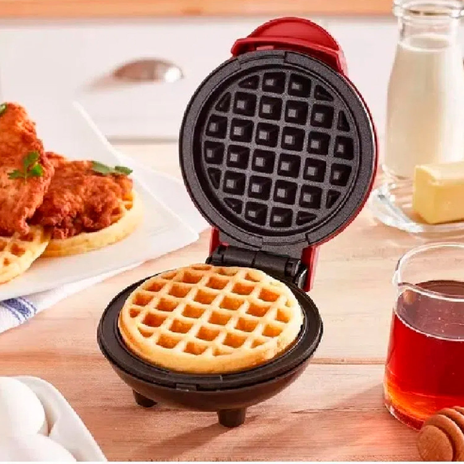 Mini máquina para waffles – desayuno rápido y delicioso avanzana