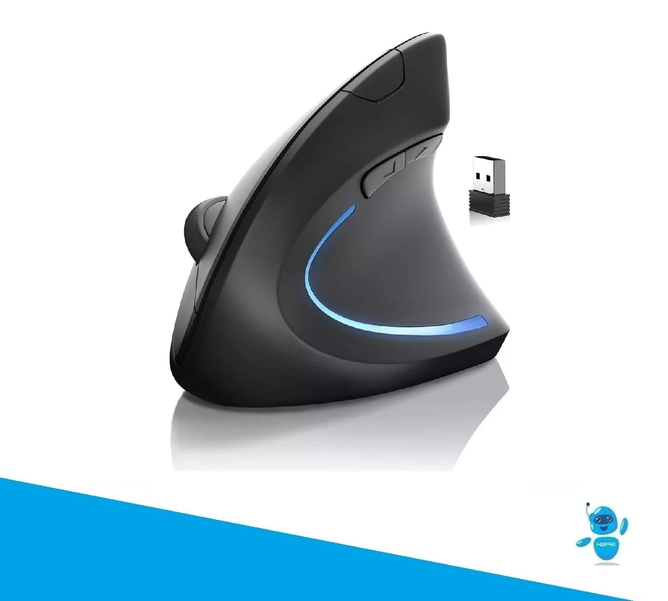 Mouse Vertical Recargable Inalambrico