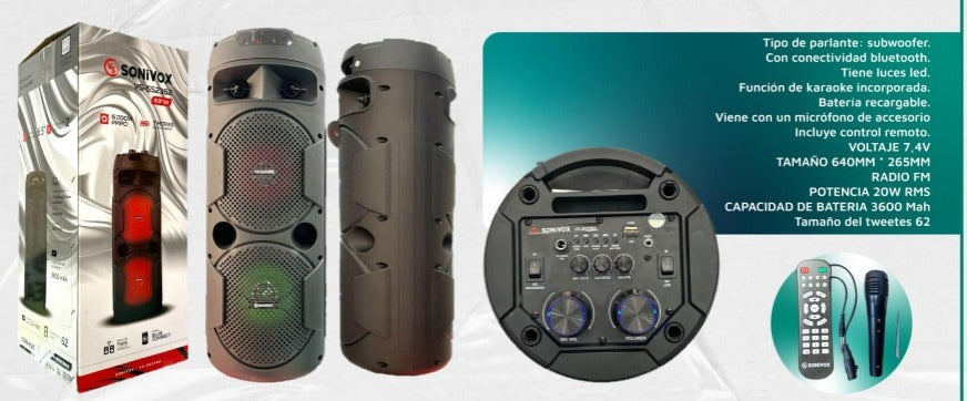 Torre De Sonido Sonivox 7.000